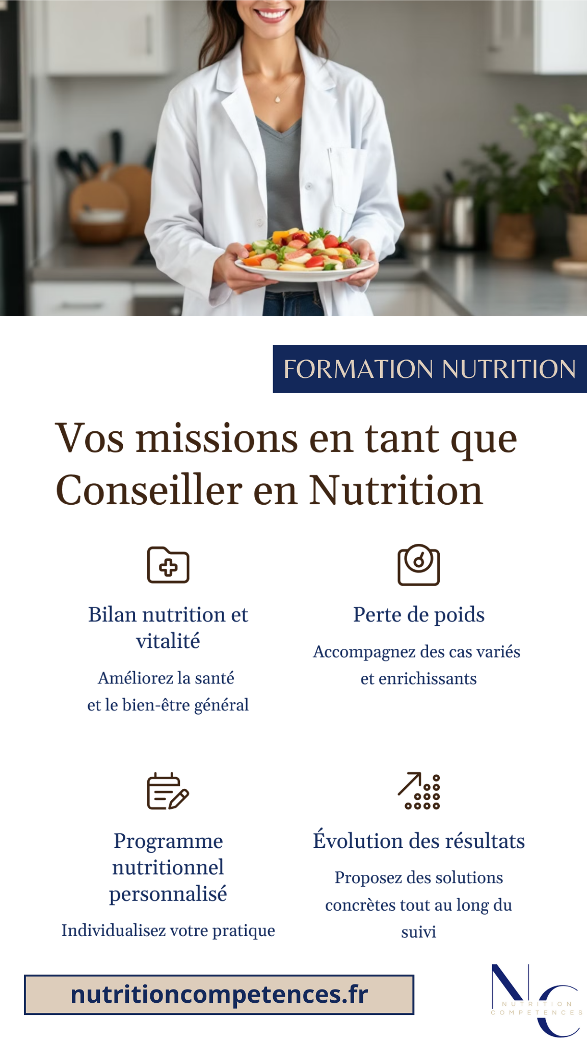 métiers nutrition expert mission conseiller
