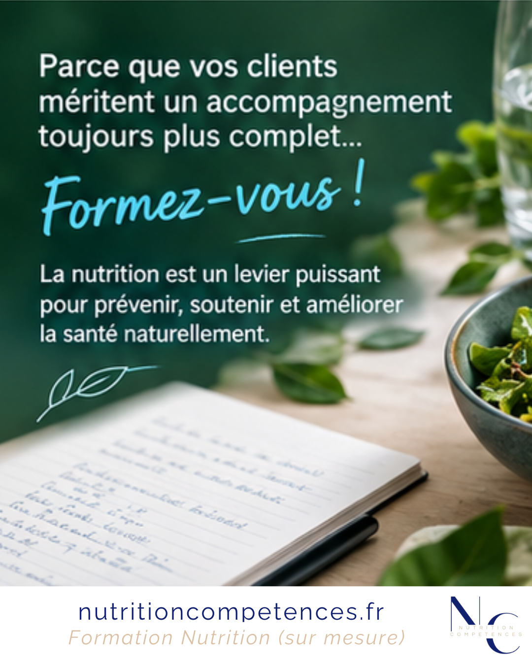 Naturopathe en formation pour développer ses compétences en nutrition et mieux accompagner ses clients