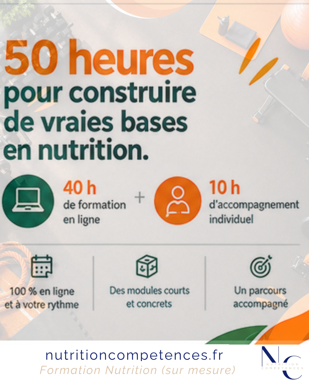50 heures de formation conseiller en nutrition