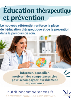 Éducation thérapeutique et prévention dans le BTS Diététique et Nutrition