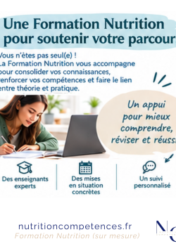 Formation Nutrition pour accompagner les étudiants en BTS Diététique et Nutrition