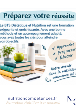Préparer sa réussite au BTS Diététique et Nutrition avec un accompagnement adapté